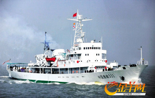 漁政311船最大航速可達(dá)20節(jié)。王小明 攝