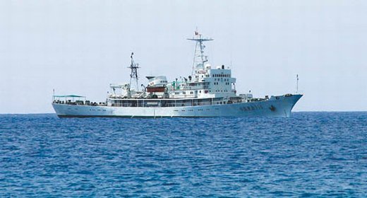 中國漁政311船抵達(dá)西沙永興島。