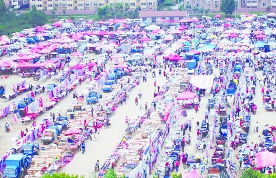 現(xiàn)在的辛安大集占地60余畝。