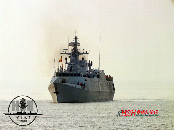 資料圖：中國056型護衛(wèi)艦進行航行測試。