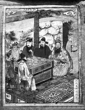 　▲古代有肥水衙門大發(fā)過年紅包，亦有官員請下屬吃一頓了事