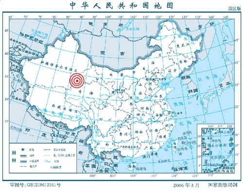 中新網(wǎng)2月12日電 據(jù)中國(guó)地震臺(tái)網(wǎng)測(cè)定，北京時(shí)間2月12日03時(shí)13分在青海省海西蒙古族藏族自治州北緯38.5度，東經(jīng)92.4度 發(fā)生5.1級(jí)地震，震源深度10.0公里。